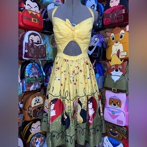 Pinup Couture Yellow and Green Alice in wonderland dress